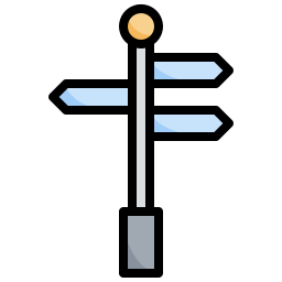 panneau de signalisation Icône