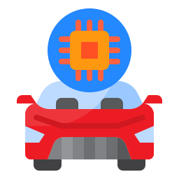 Autonomous car icon