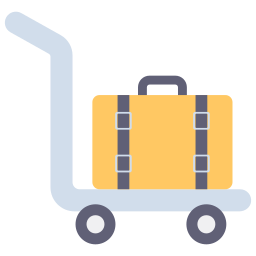 carrito de equipaje icono