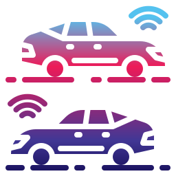 Autonomous car icon