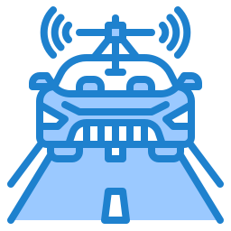 Autonomous car icon