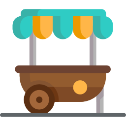 Food stand icon