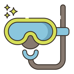 snorkeluitrusting icoon