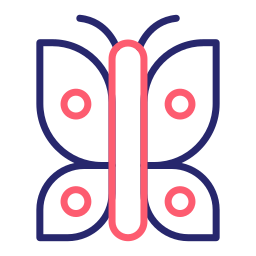 borboleta de seda Ícone