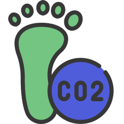 koolstofvoetafdruk icoon