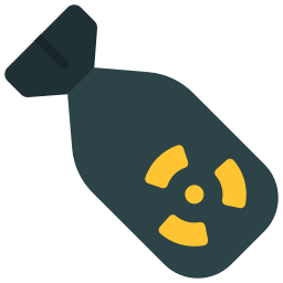 bomba nuclear icono