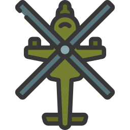 Военный вертолет иконка