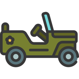 Military jeep icon