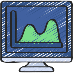 gráfico de onda icono