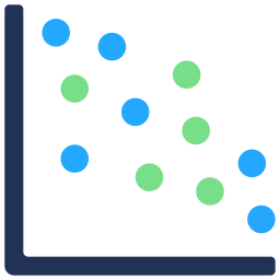 Scatter graph icon
