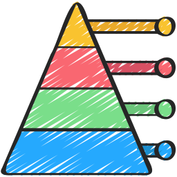 gráfico de pirâmide Ícone