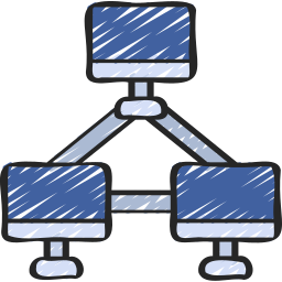 Cluster computing icon