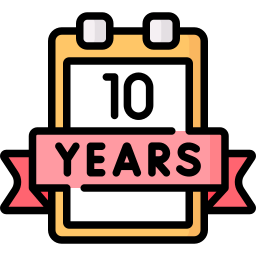 10 jaar icoon