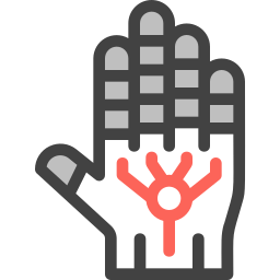 Robotic hand icon