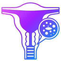 cáncer de cuello uterino icono