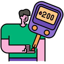 Diabetes test icon