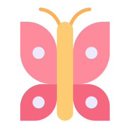 farfalla di seta icona