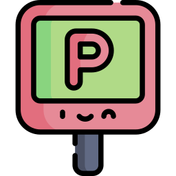 Parking sign icon