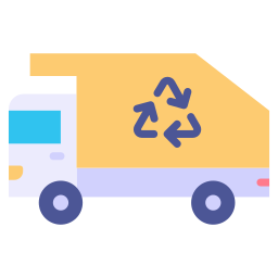 Garbage truck icon