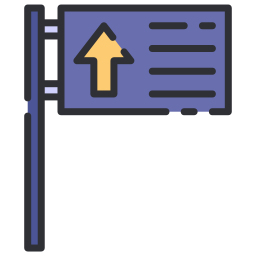 señal de tráfico icono