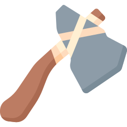 machado de pedra Ícone