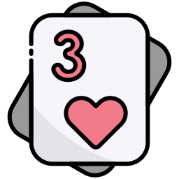 Three of hearts icon