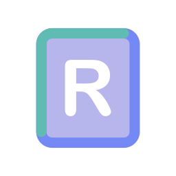 文字r icon