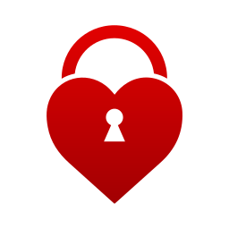 Heart lock icon