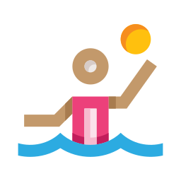waterpolo speler icoon