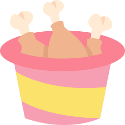 Chicken bucket icon