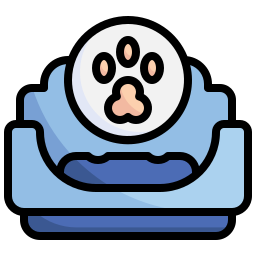 cama para mascotas icono