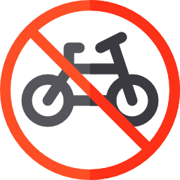 No bicycle icon