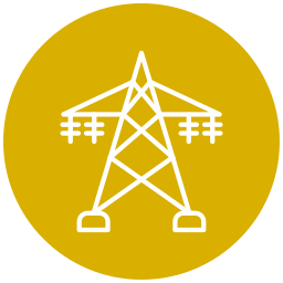 estación eléctrica icono