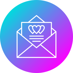 Wedding invitation icon