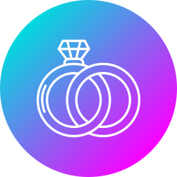 Wedding rings icon