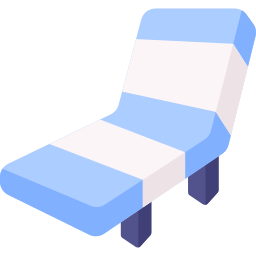 chaise de plage Icône