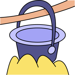 Pot on fire icon