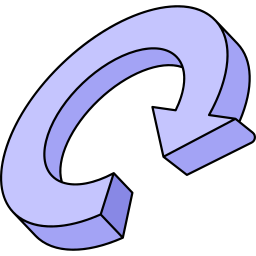 円形の矢印 icon