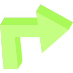 Curved arrow icon