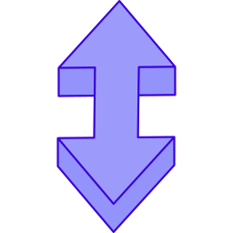 Vertical resize icon