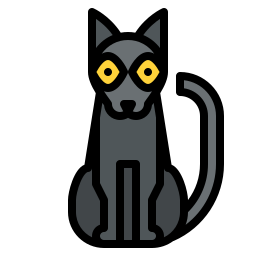 Black cat icon