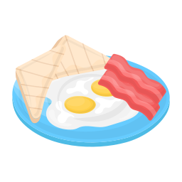 uovo e pancetta icona