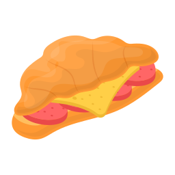 hamburger al formaggio icona