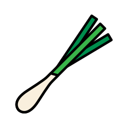 cebolla verde icono