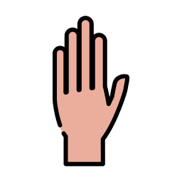 mano arriba icono