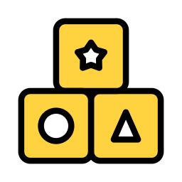 Toy blocks icon