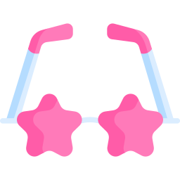 Star glasses icon