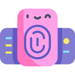 Fingerprint scan icon