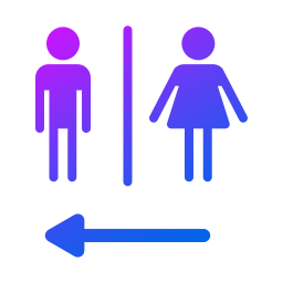 Toilet signs icon