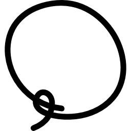 círculo de corda Ícone